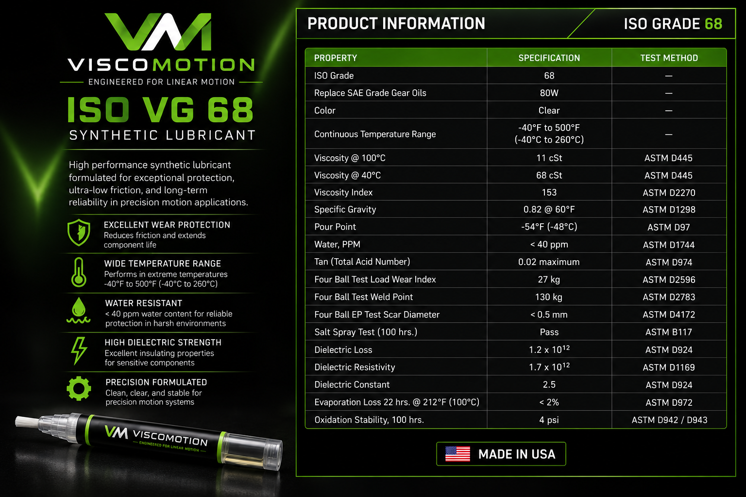 ViscoMotion Precision Rail Lubricant Pen — 5 mL